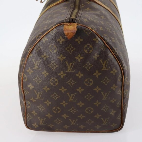 LOUIS VUITTON Monogram Keepall 55 Boston Bag M41424 LV Auth 145680 - Picture 5 of 16